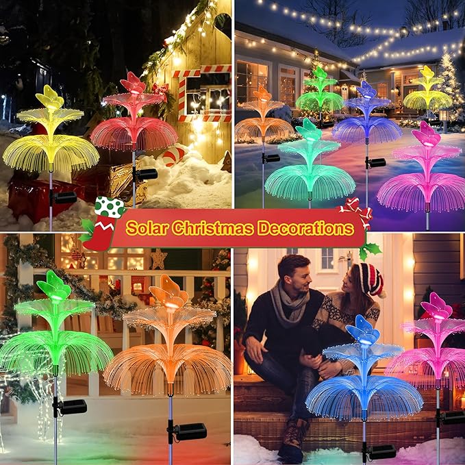 6 Pack Solar Garden Lights, Gardening Birthday Gifts - Image 5