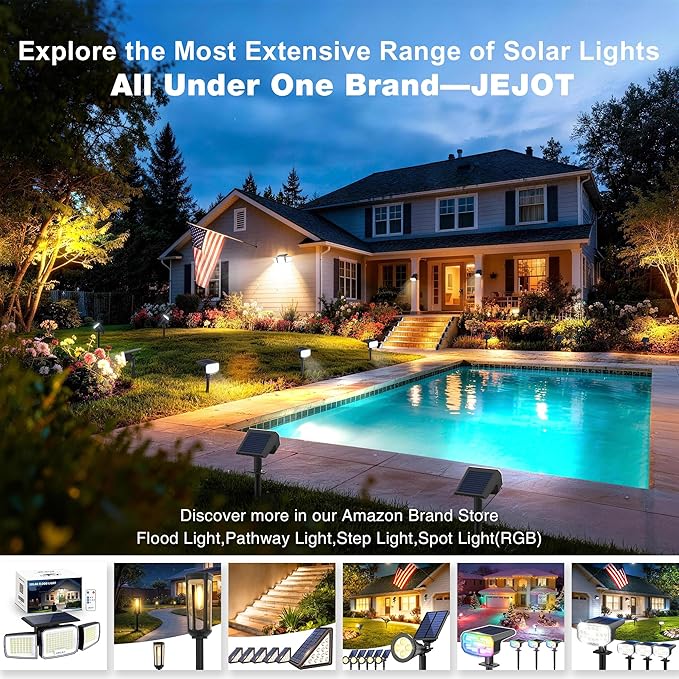 Solar Lights Outdoor Waterproof IP65, Super Bright LED, Cool Light 2 Lighting - Image 9
