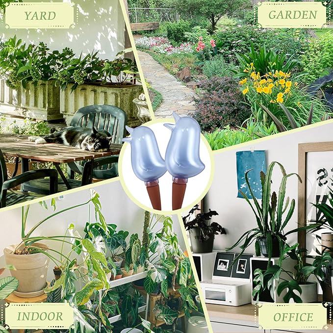 4 Pack Self Watering Spikes, Indoor Plant Watering Globes, Bird Shape Automatic - Image 6