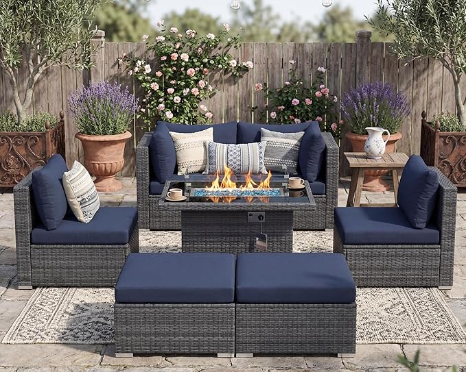 NICESOUL 7 Piece Outdoor Sectional Sofa Set - Image 2