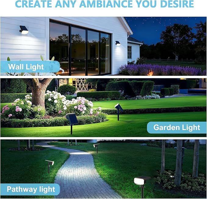 Solar Lights Outdoor Waterproof IP65, Super Bright LED, Cool Light 2 Lighting - Image 7