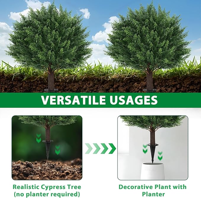 Artificial Cypress Topiary Tree - Image 4