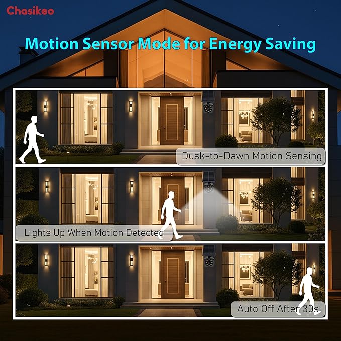 2 Pack Solar Motion Lights Outdoor, Solar Spotlights - Image 3