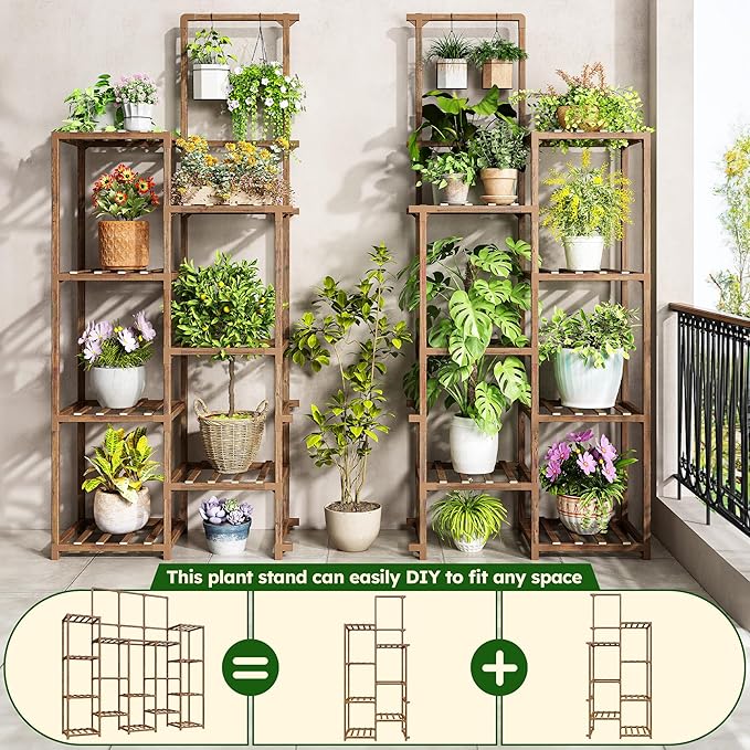 EnHomee 63''H Plant Stand Indoor Tall Plant Stands Outdoor - Image 6
