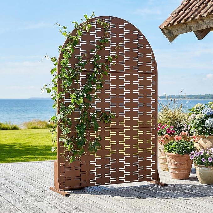 Casaphoria Metal Arched Privacy Screen Outdoor - Image 3