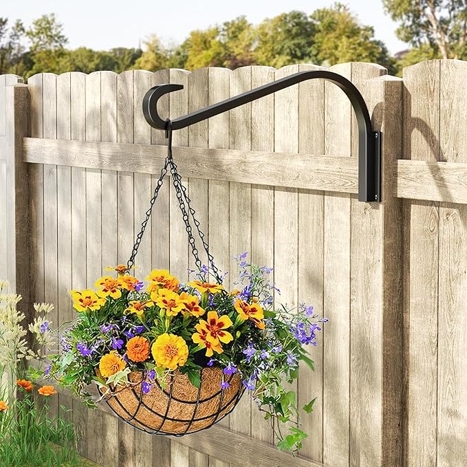 16 Inch 2 Pack Plant Hangers for Indoor/Outdoor Wall Mount - Image 2