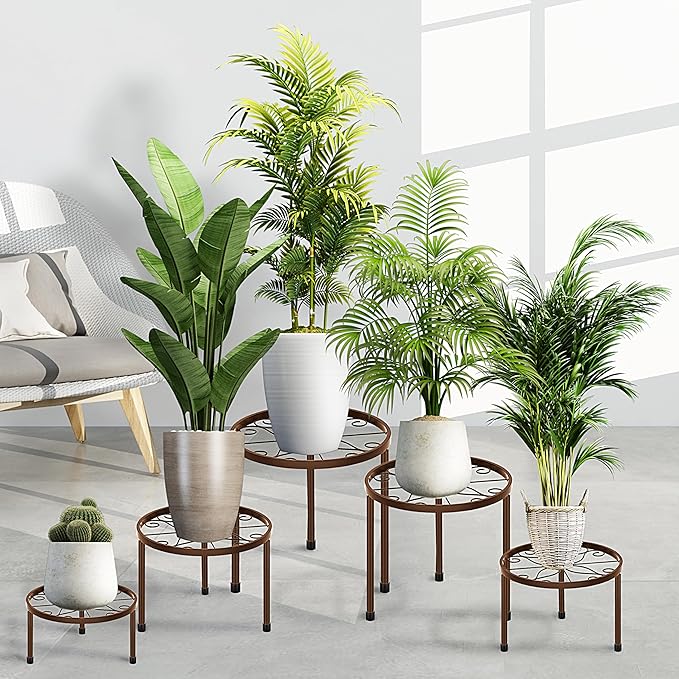 CADANI 5-Pack Metal Plant Stands - Image 5