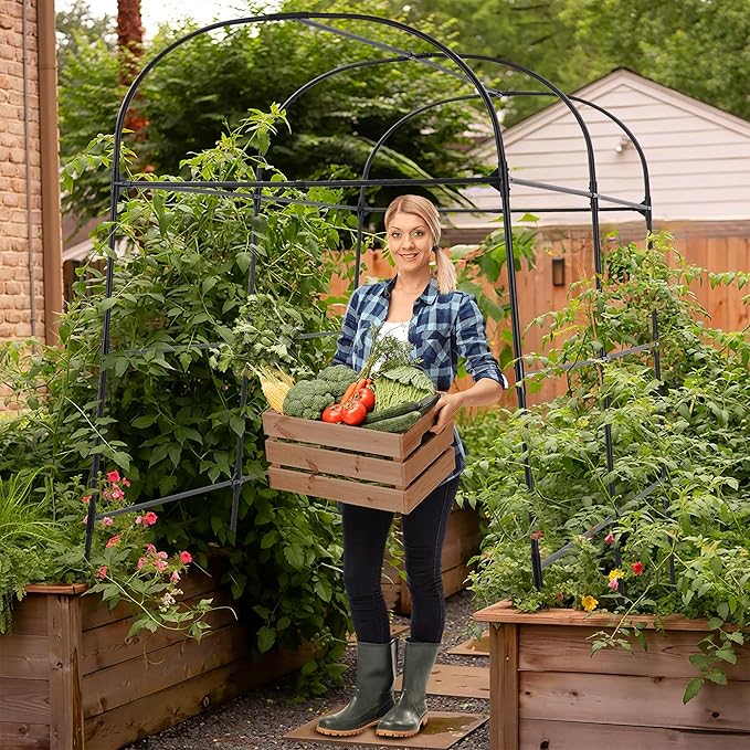 Garden Arch Trellis for Climbing Plants Outdoor 7.2 ft Height Large Tunnel - Image 3