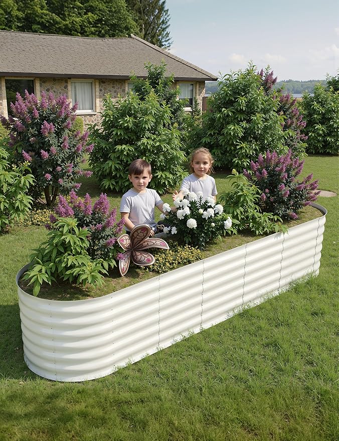 2 Pcs Raised Garden Beds Outdoor 8x2x2 ft - Image 6