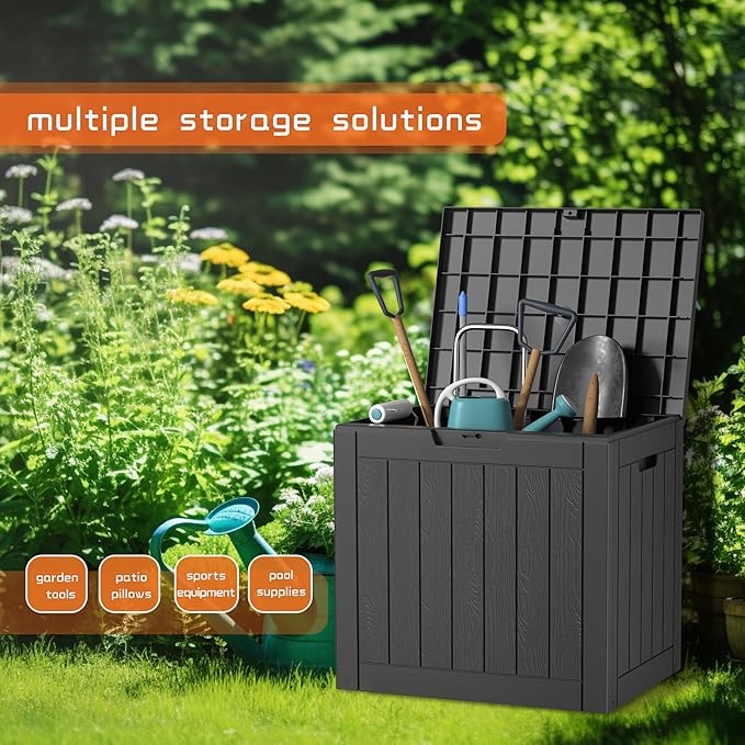 30 Gallon Outdoor Storage Box, Large Resin Deck Box - Image 3