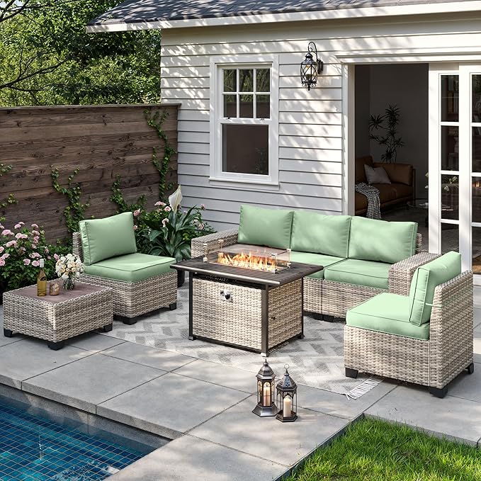 7-Piece Outdoor Patio Furniture Set by MuphyersPatioFurniture