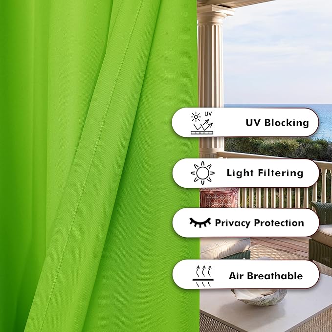 BONZER Waterproof Indoor/Outdoor Curtains - Image 4