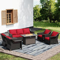 Joyside Wicker Patio Furniture Sets, 6 Pieces Upgraded Large Size Outdoor by Joyside