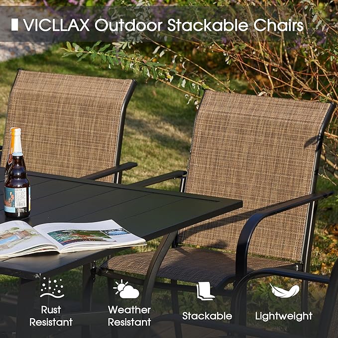 VICLLAX 3 Pieces Patio Dining Set - Image 4