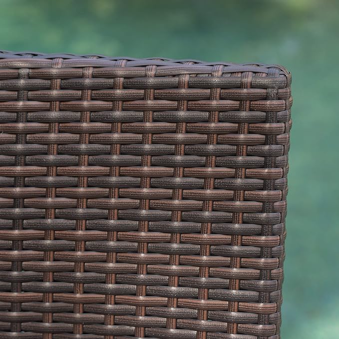 Christopher Knight Home Margarita Outdoor Wicker Barstools, 2-Pcs Set - Image 5