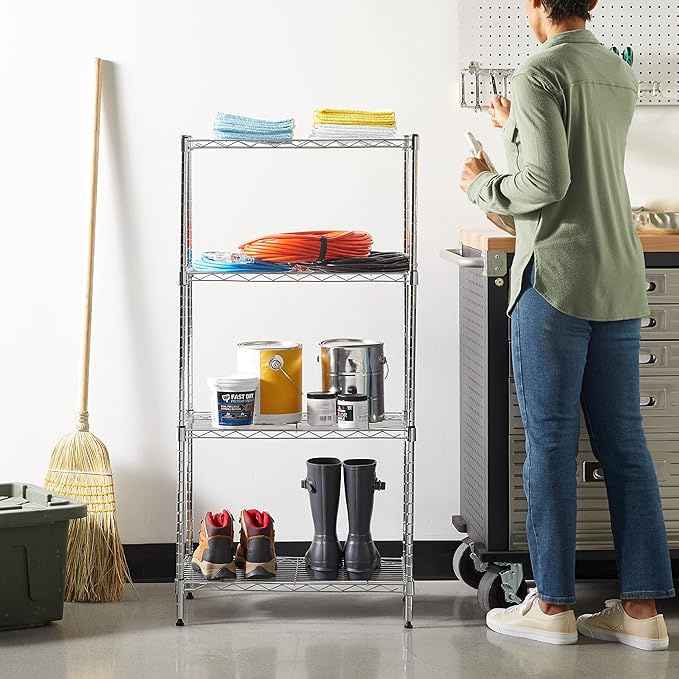 Amazon Basics 4-Shelf Adjustable Storage Shelving Unit - Image 2