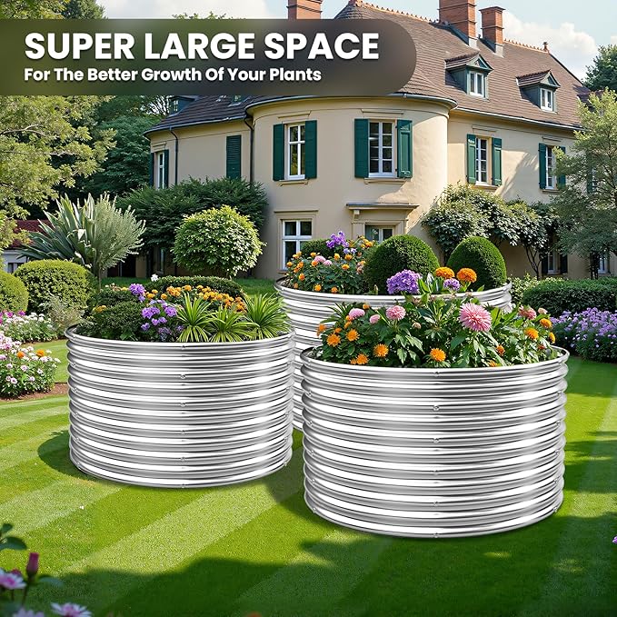 4 Pack Tall 2x2x1.5FT Round Raised Beds - Image 2