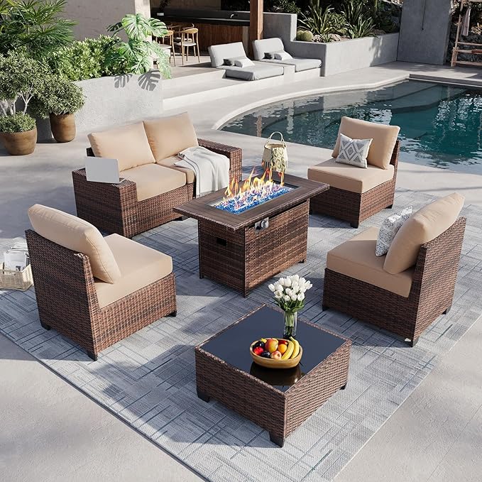 Aoxun 7 Piece Patio Furniture Set by Aoxun