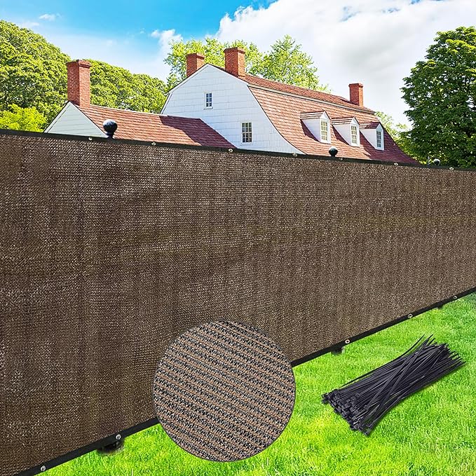 UPGRADE Fence Privacy Screen 8' x 25' Fence Commercial Shade Cover by UPGRADE
