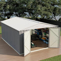Devoko 10x12 FT Outdoor Storage Shed, Large Metal Storage Sheds by DEVOKO