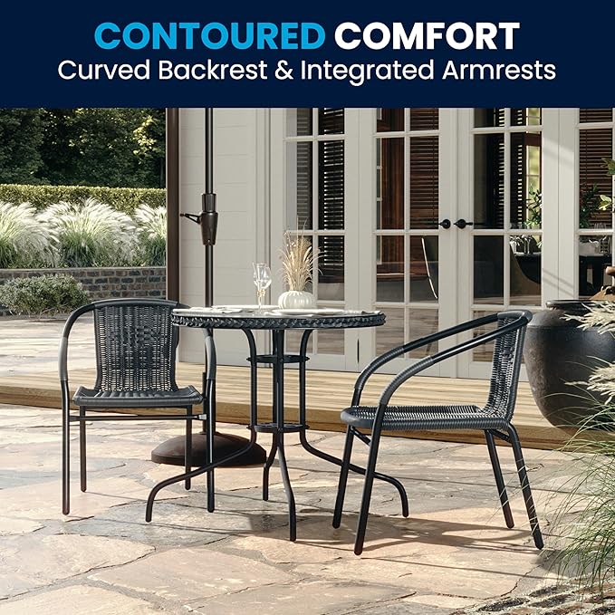 Flash Furniture 3-Piece Patio Dining Set - Image 3