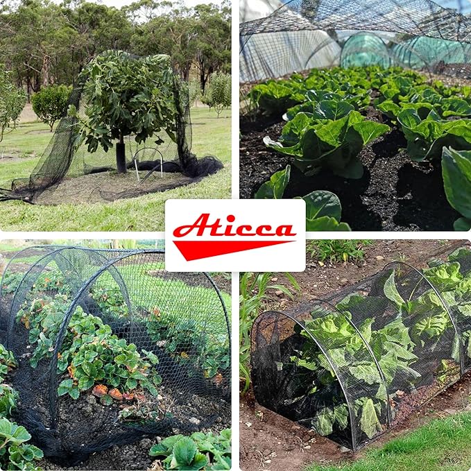 Heavy Duty Bird Netting for Garden Protection & Fruit Trees, 7.5x65 Ft - Image 7