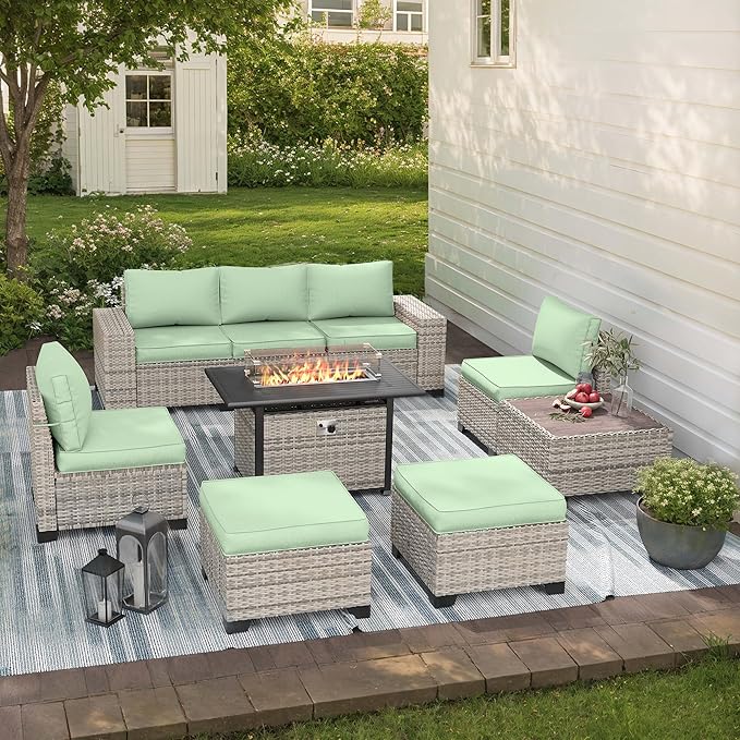 9-Piece Outdoor Patio Furniture Set by MuphyersPatioFurniture