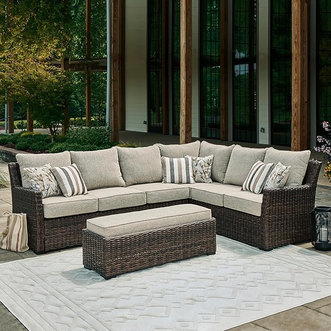 Signature Design by Ashley Brook Ranch Casual Nuvella Weather Resistant Fabric - Image 2