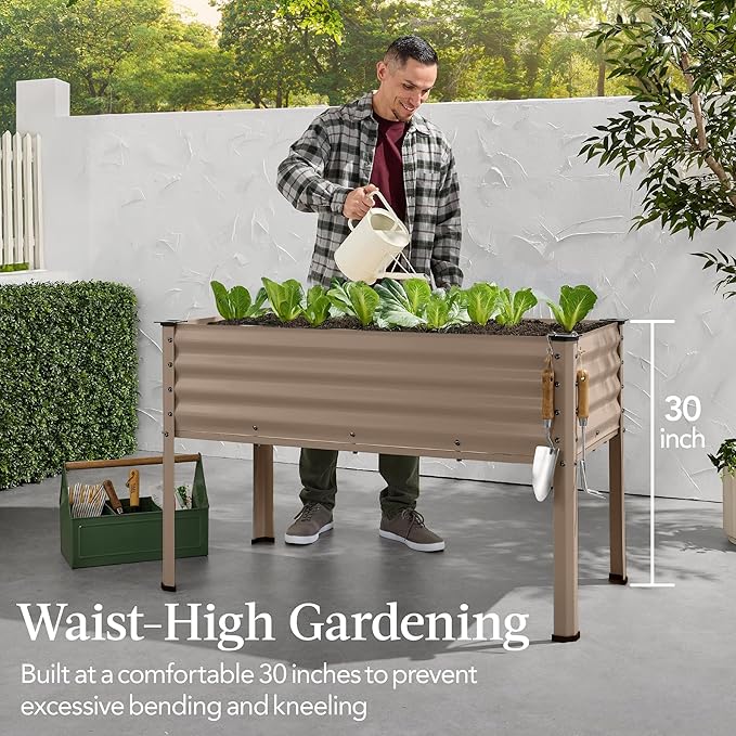 Best Choice Products 48x24x30in Galvanized Raised Garden Bed, Metal Elevated - Image 3