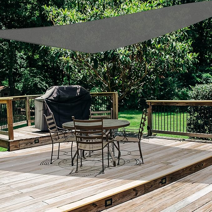 AsterOutdoor Sun Shade Sail Triangle 10' x 10' x 10' UV Block Canopy - Image 5