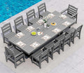 SERWALL 11 Piece Outdoor Dining Set by SERWALL
