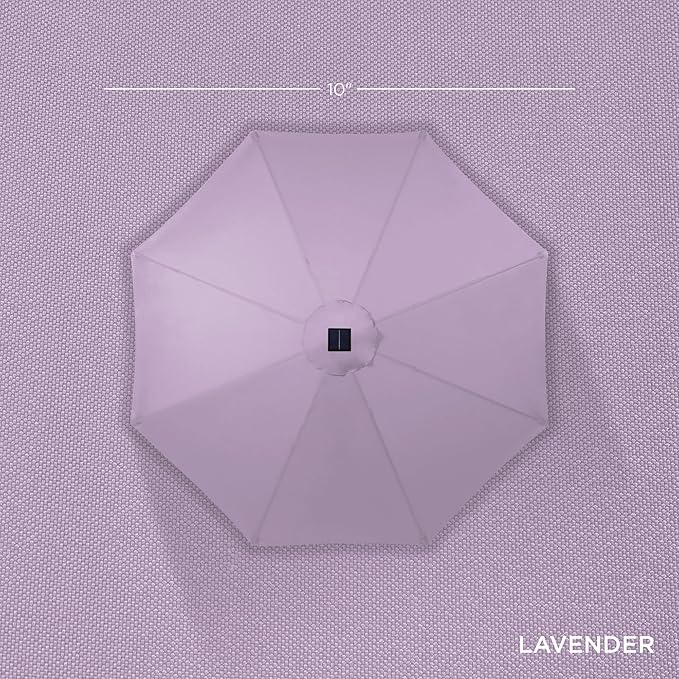 Best Choice Products 10ft Solar Polyester LED Lighted Patio Umbrella w/Tilt - Image 4