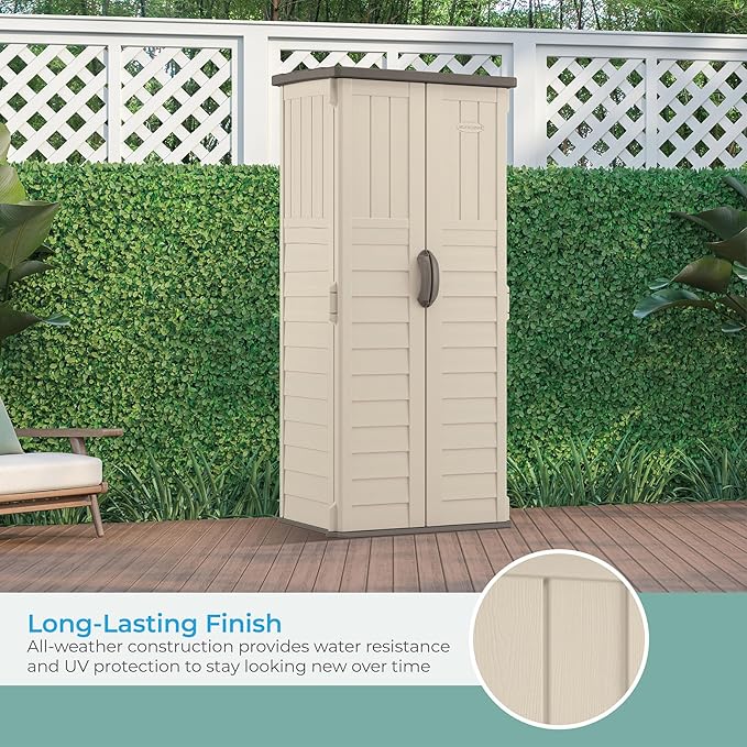 Suncast Vertical Outdoor Storage Shed - Image 6
