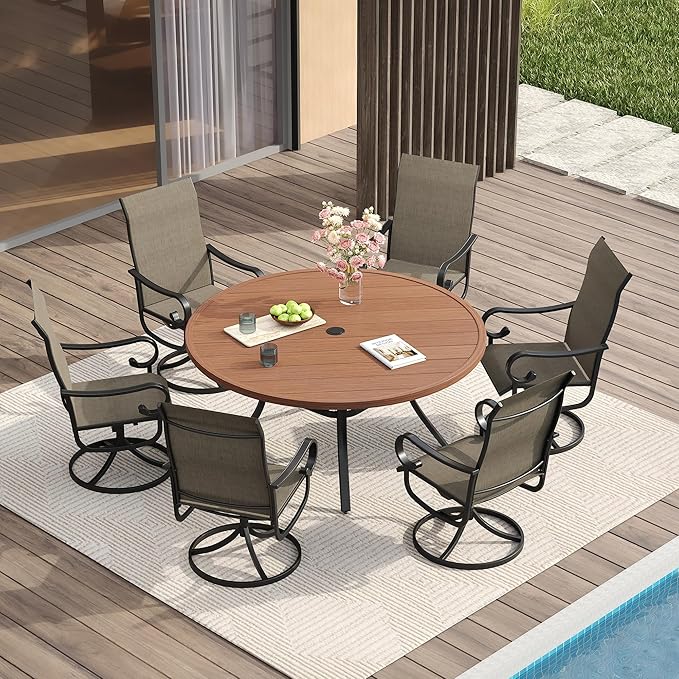 VICLLAX 47.2" Round Patio Table - Image 6