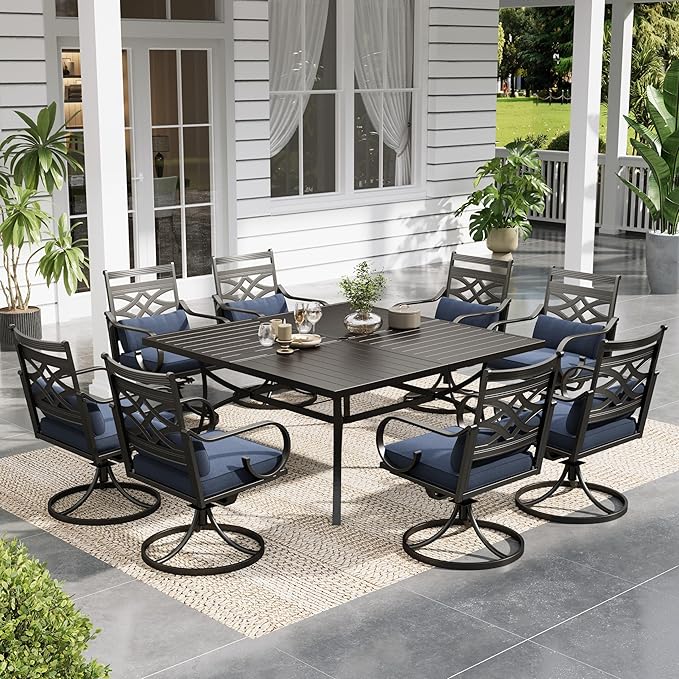 Sophia and William Swivel Outdoor Patio Dining Set by SophiaWilliam