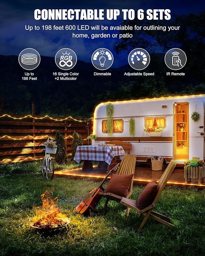 Minetom Color Changing Rope Lights Outdoor - Image 4