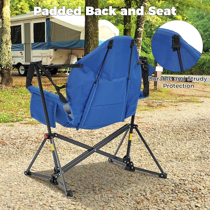 Ainfox Hammock Camping Chair, Foldable Portable Rocking Chairs - Image 6