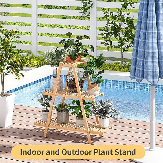 Bamboo Plant Stand - Image 7