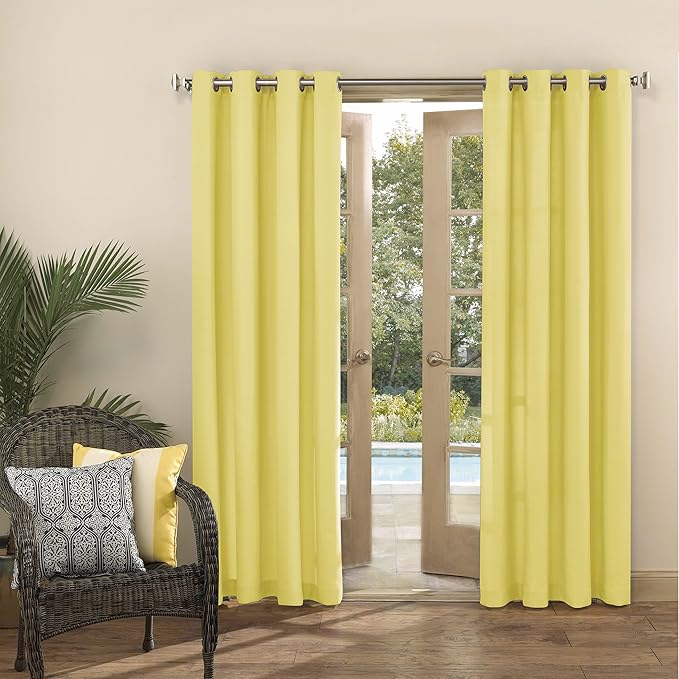 Sun Zero Marina Indoor/Outdoor UV Protectant Energy Efficient Grommet Curtain - Image 5