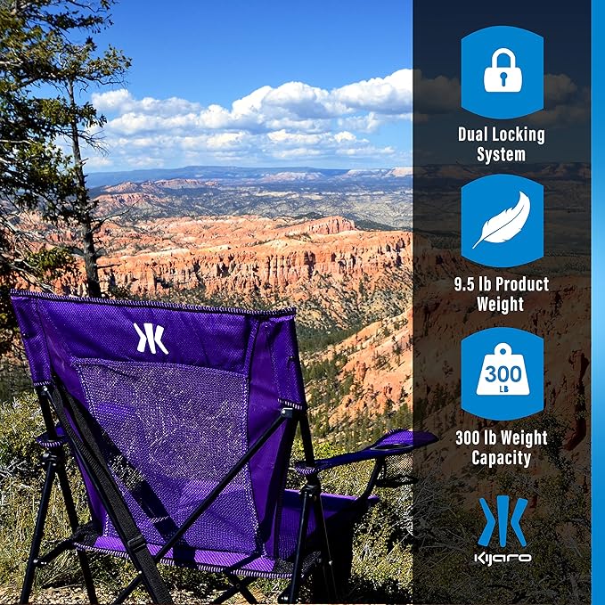Kijaro Dual Lock Portable Camping Chairs - Image 7