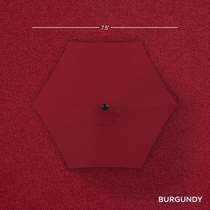 Best Choice Products 7.5ft Heavy-Duty Round Outdoor Market Table Patio Umbrella - Image 4