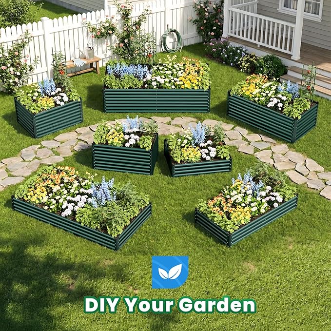 Quictent Galvanized Raised Garden Bed Metal Planter Box Bottomless - Image 7