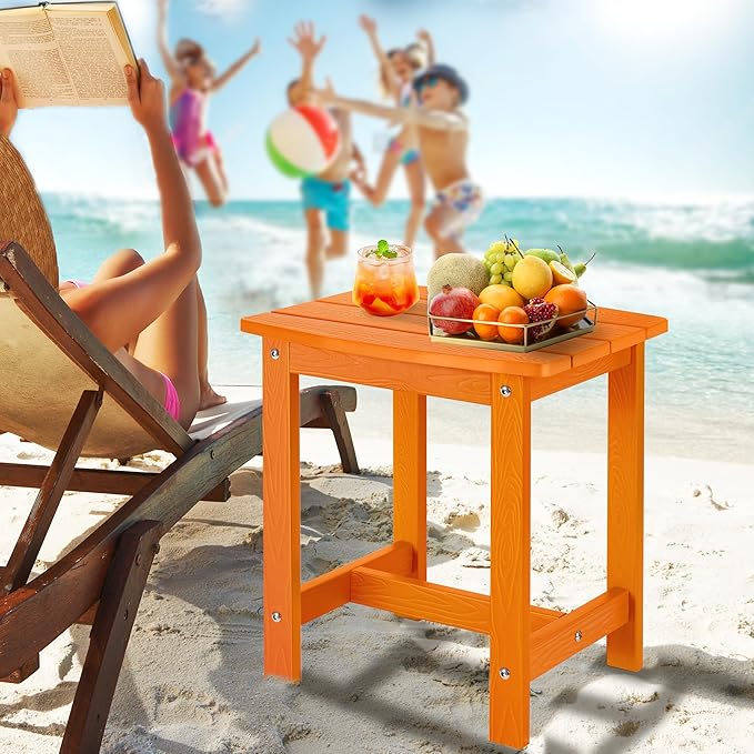 Y&M Outdoor Side Table, HIPS Adirondack Small Single Table, Waterproof Square - Image 6