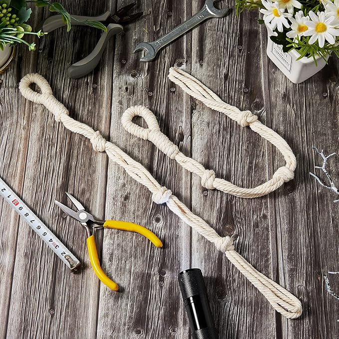 4 Pcs Hanging Plant Extender Macrame Plant Hanger Extender Large Hanging Rope - Image 4