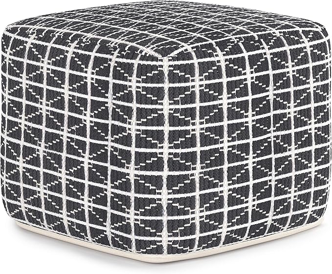 SIMPLIHOME Noreen Square Pouf by SimpliHome