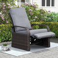 ATR ART TO REAL Outdoor Wicker Recliner Chair by ATRARTTOREAL