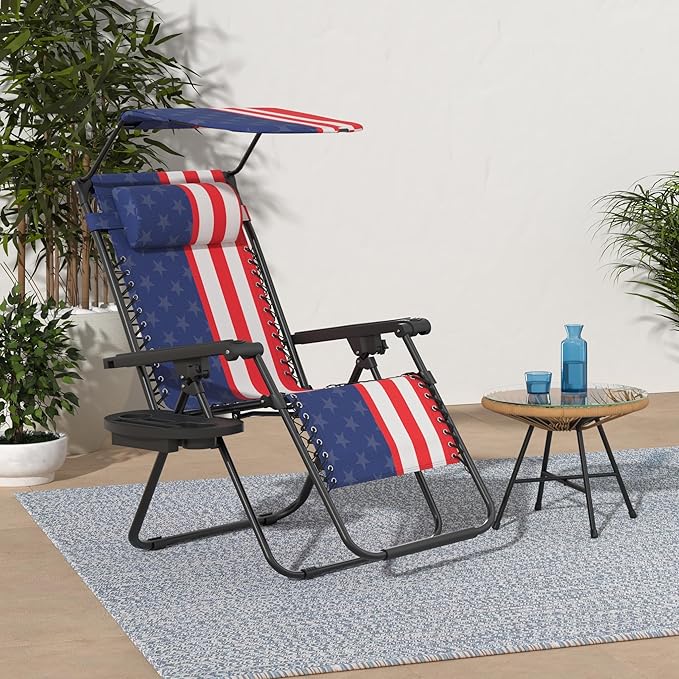 Best Choice Products Folding Zero Gravity Outdoor Recliner Patio Lounge Chair - Image 2