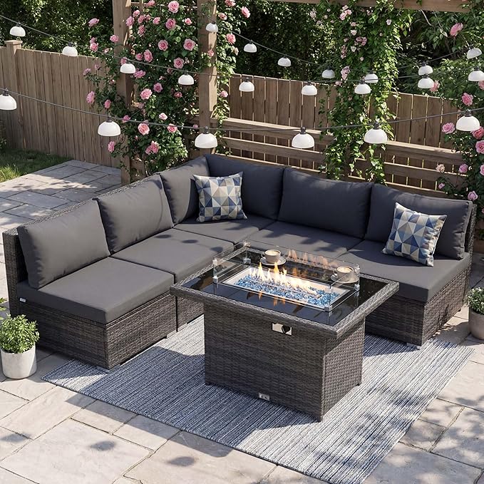 NICESOUL 6 Piece Outdoor Patio Furniture Set - Image 2