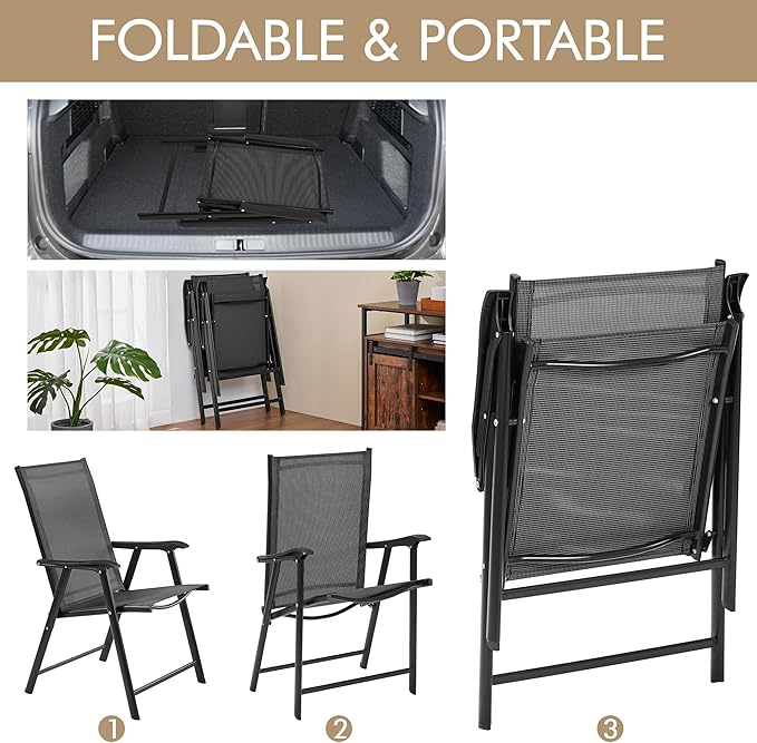 Yaheetech Patio Dining Chairs Set of 2 - Image 4