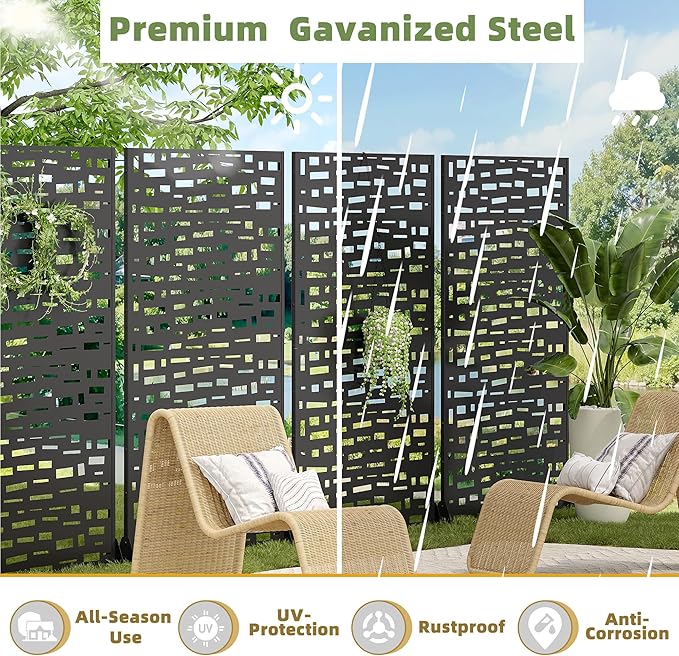 Casaphoria Metal Privacy Screen Outdoor - Image 7